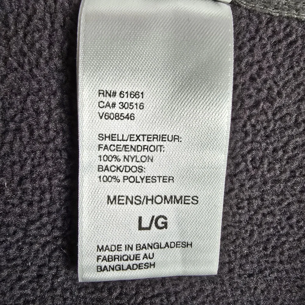 The North Face Apex Jacket Mens Large Gray Softshell Full Zip Hiking Outdoor‎